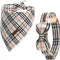 Cute Dogs Collar with Bow Tie and Bandanas Sets,Quick Release Buckle Adjustable Soft Comfortable Floral Collars Scarf for Girl Dogs