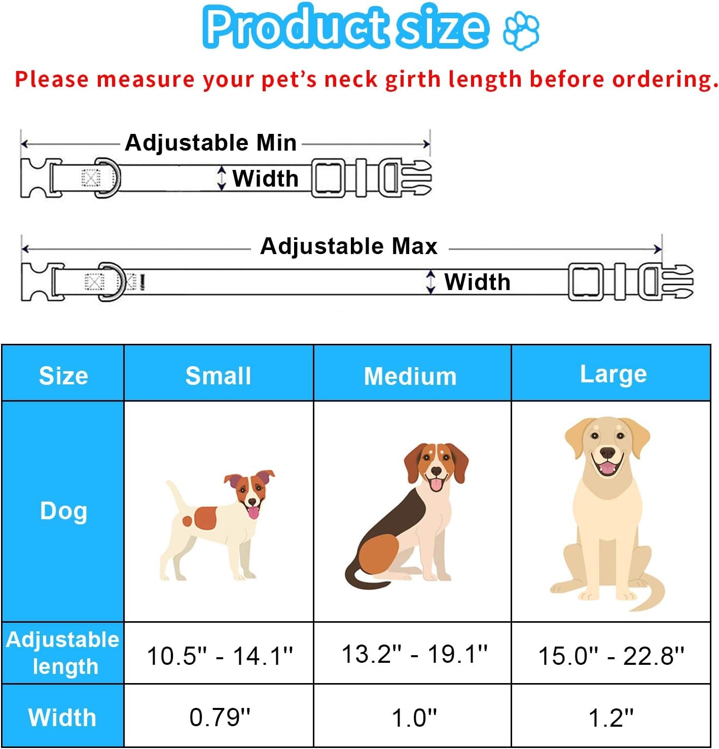 Christmas Dog Collar with Bow Tie, Christmas Classic Plaid Dog Collar Soft Durable Holiday Dog Collar for Small Medium Large Dogs Pet Puppy (Blue, Small)